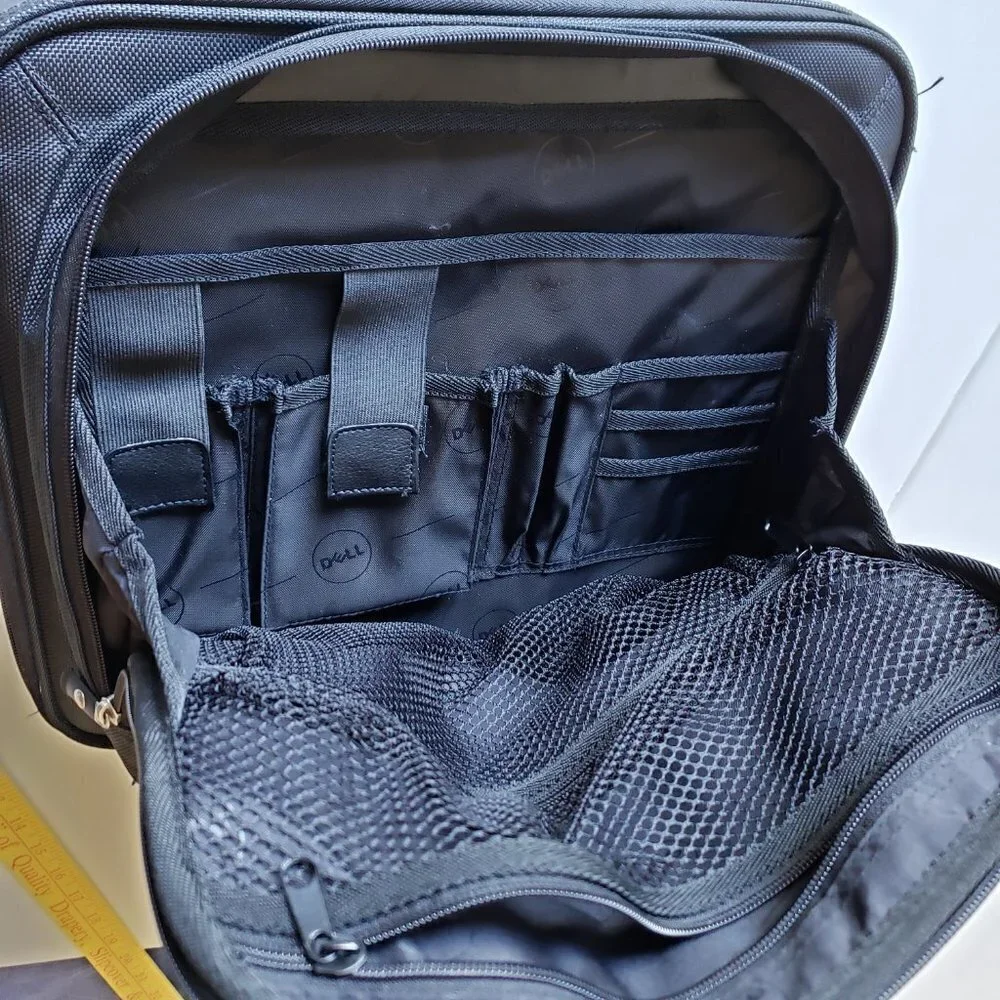 Dell Black Laptop Bag with Luggage Sleeve and Shoulder strap